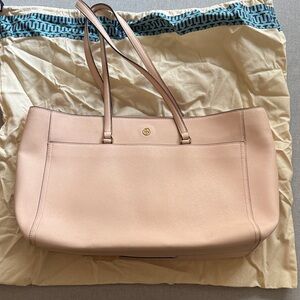 Tory Burch Blush Leather Tote